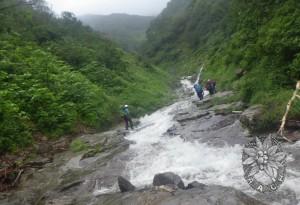 山スキー沢、ナメばっか