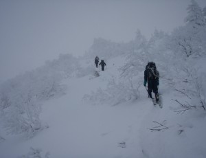 上ホロD尾根Co1750引き返し