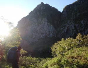 芦別岳夫婦岩登攀
